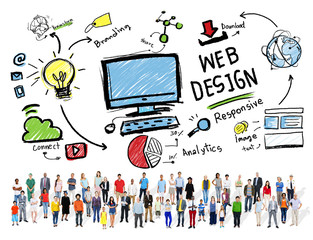Obraz na płótnie Canvas Content Creativity Digital Graphic Layout Webdesign Concept