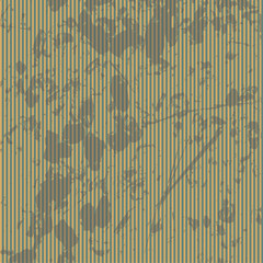 Green and beige striped grunge background with dirty rusty spots