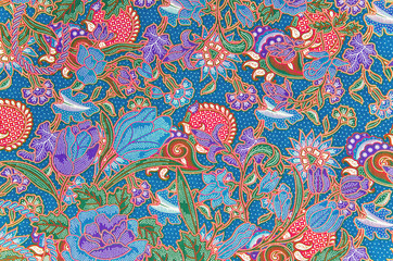 Traditional batik sarong pattern. - obrazy, fototapety, plakaty