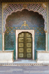 Rose Gate at the Chandra Mahal, Jaipur City Palace
