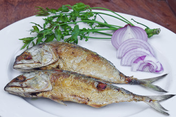 fried chub mackerel