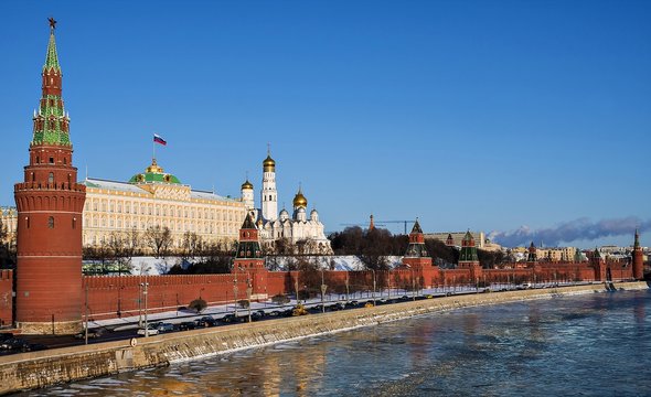 Moscow Kremlin, Russia (winter landscape)