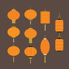 Collection of Chinese lantern 