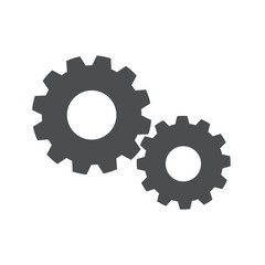 Vector of Flat Design Setting Setup Gear Icon Concept