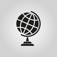 The globe icon. Globe symbol.