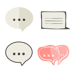 Vector Speech Bubble Communications Online Messaging Concept