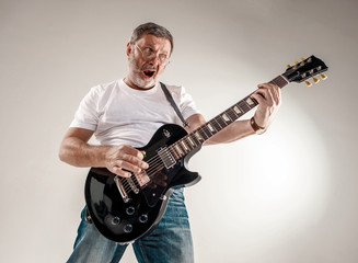 portrait of a guitar player