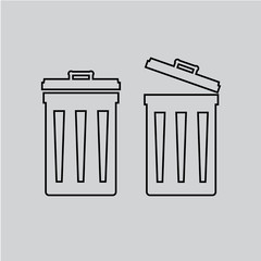 recycle bin vector illustration