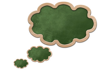 Thought bubble shaped Blackboard