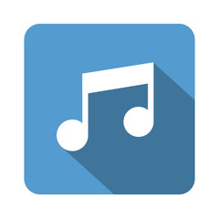 Music note sign icon. Musical symbol vector  illustration