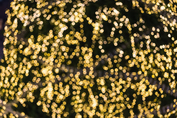 Circular bokeh background of Christmaslight.