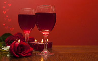 Romantic card for  Valentines day