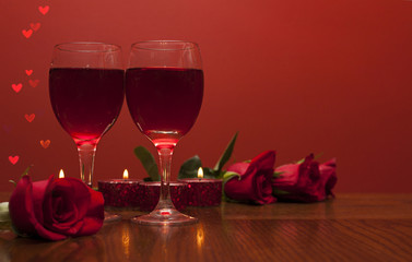 Romantic card for  Valentines day