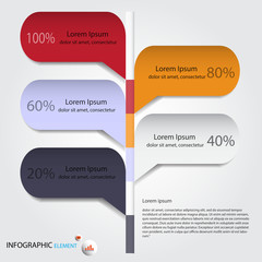 Design Tree shape banners timeline/graphic or website.vector