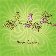 Easter card with copy space