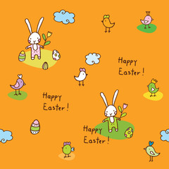 Easter seamless pattern