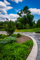 Obraz premium Gardens and walkways at Druid Hill Park, Baltimore, Maryland.
