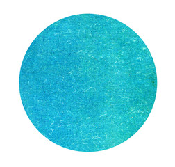 Blue circle blank paper isolated