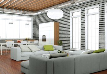 modernes Loft Interieur Design