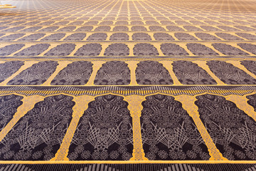 Carpet inside of the Grand Mosque in Kuwait City