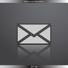 Vector mail web flat icon