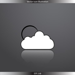 Vector weather web flat icon