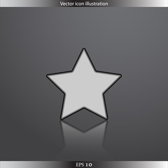 Vector star web flat icon