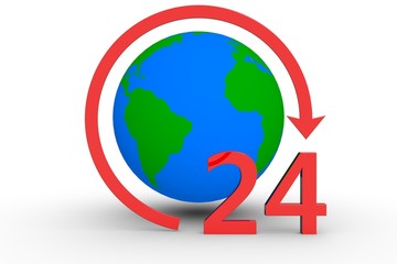 around the clock around the globe