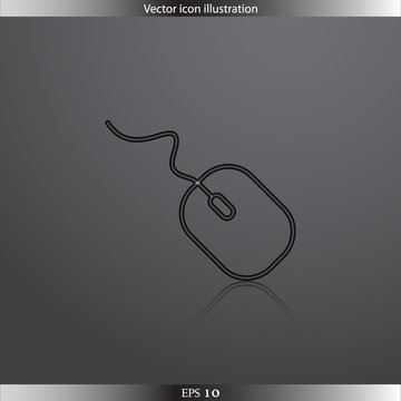 Vector pc mouse web icon