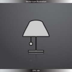 Vector lamp web icon