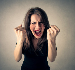 Girl screaming