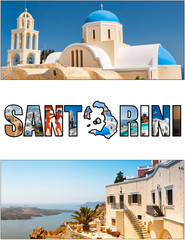 Obraz premium santorini letterbox ratio 08