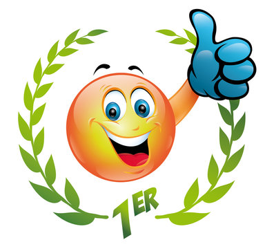 SMILEY POUCE+LAURIERS VERTS+1ER