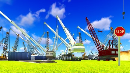 Fototapeta premium Construction site