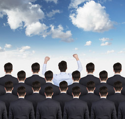 happy businesspeople