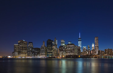 Fototapeta na wymiar Manhattan night view
