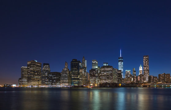 Fototapeta Manhattan night view