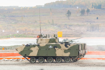 Fototapeta na wymiar Airborne tracked armoured vehicle BMD-4M