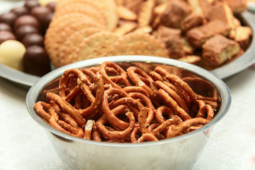 savoury straws in the iron bowl