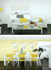 moderne Wohnung Interieur Design