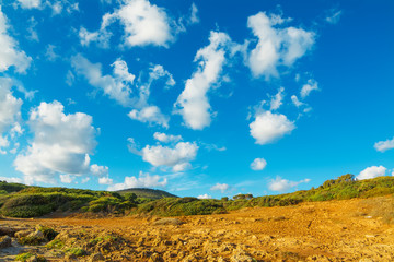 cloudy sky over Le Bombarde coastline