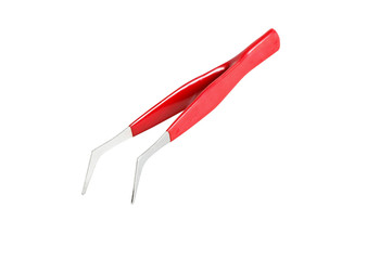 Tweezers On White
