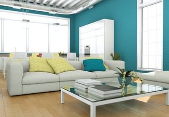 modernes Loft Interieur Design