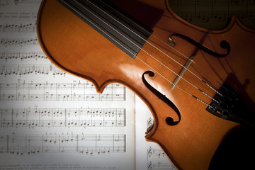 Violon et partition