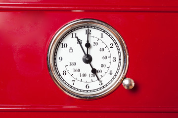 stylish retro thermometer for stove in the kitchen