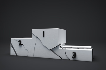 3D Isolated Podium Background Illustration