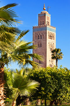 Koutoubia Mosque In Marrakech