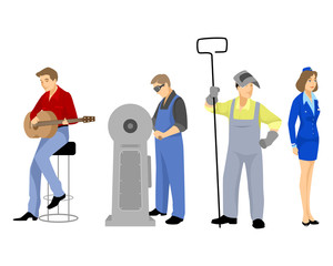 Four professions set