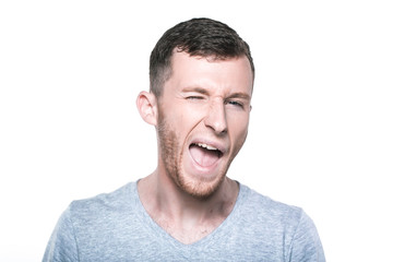 Obraz premium Winking man