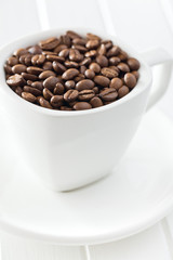 coffee beans in mug
